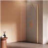 New Trendy New Soleo Kabina prysznicowa gold brushed walk-in U 70x195 cm (K-4315)