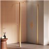 New Trendy New Soleo Kabina prysznicowa gold brushed walk-in U 80x195 cm (K-4335)