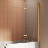 New Trendy New Soleo Parawan nawannowy gold brushed 1D Lewa 100x140 cm (P-0173)