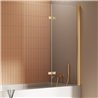 New Trendy New Soleo Parawan nawannowy gold brushed 1D Prawa 110x140 cm (P-0188)