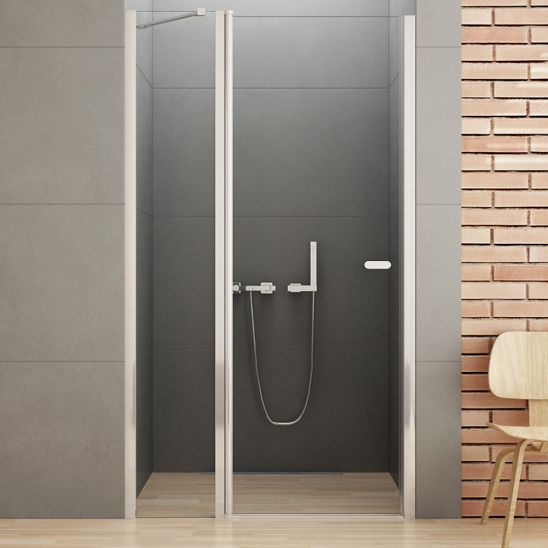 New Trendy New Soleo Drzwi wnękowe 1D U 140x195 szkło czyste 6mm Active Shield 2.0  (D-0978A)