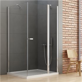 New Trendy New Soleo Kabina prysznicowa 1D prostokątna U 80x120x195 cm szkło czyste 6mm Active Shield 2.0 (K-4350)