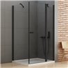 New Trendy New Soleo Kabina prysznicowa black 1D prostokątna U 80x100x195 cm 6mm Active Shield 2.0 (K-4359)