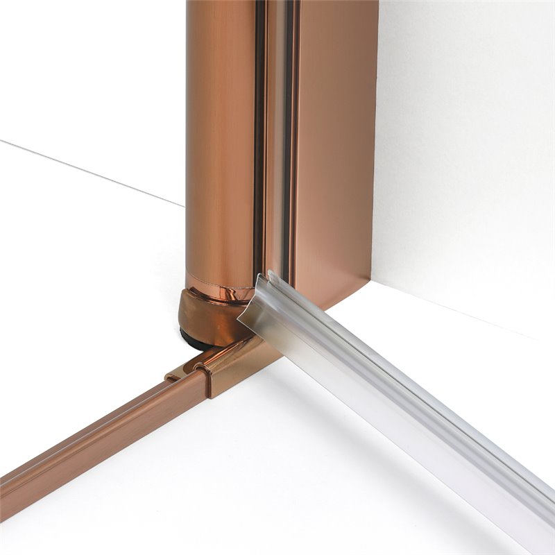 New Trendy New Soleo Drzwi wnękowe copper brushed 1D U 140x195 cm- wspornik równoległy  (D-0994A-WP)