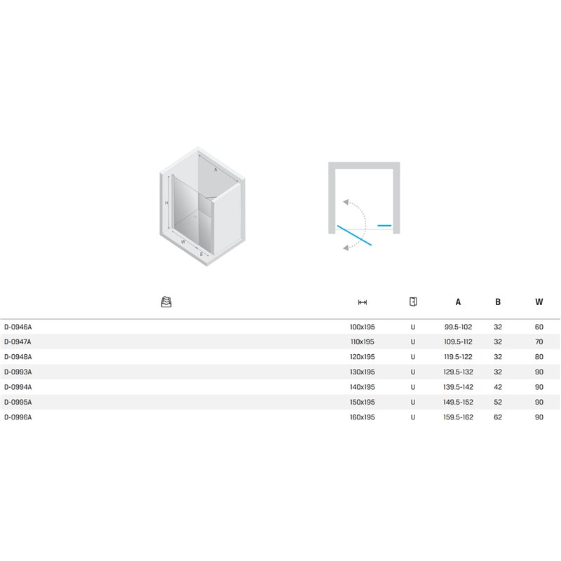 New Trendy New Soleo Drzwi wnękowe copper brushed 1D U 150x195 cm (D-0995A)