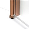 New Trendy New Soleo Kabina prysznicowa copper brushed 1D prostokątna U 80x120x195 cm Active Shield 2.0 (K-4383)