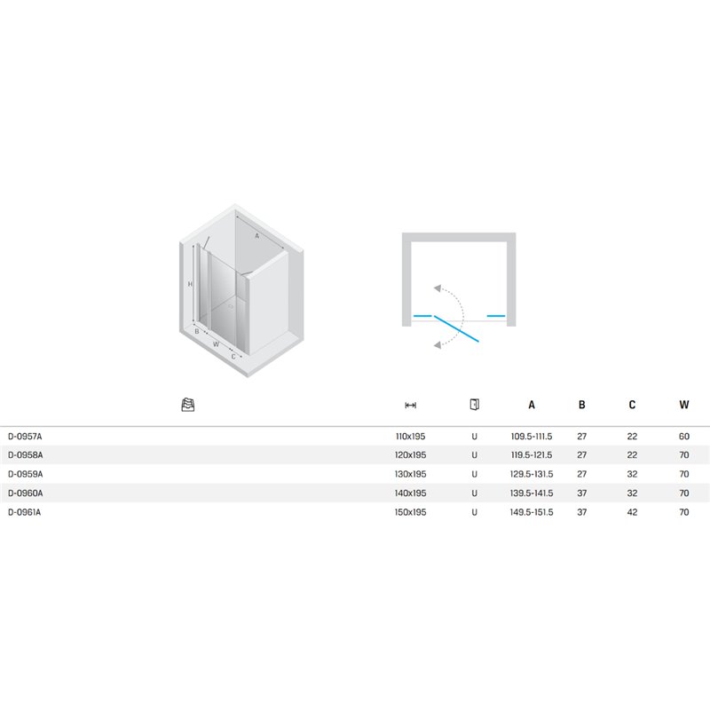New Trendy New Soleo Drzwi wnękowe light gold 1D U 110x195 cm Active Shield 2.0  (D-0957A)