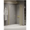 New Trendy New Soleo Kabina prysznicowa light gold 1D prostokątna U 80x120x195 cm Active Shield 2.0 (K-4372)