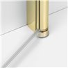 New Trendy New Soleo Kabina prysznicowa light gold 1D prostokątna U 80x120x195 cm Active Shield 2.0 (K-4372)