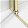 New Trendy New Soleo Kabina prysznicowa light gold 2D prostokątna U 80x120x195 cm Active Shield 2.0 (K-4377)