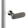 New Trendy New Soleo Drzwi wnękowe gunmetal brushed 1D U 80x195 cm Active Shield 2.0 - wspornik równoległy (D-0842A-WK)