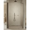 New Trendy New Soleo Drzwi wnękowe gunmetal brushed 1D U 110x195 cm Active Shield 2.0 - wspornik równoległy  (D-0950A-WP)