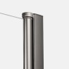 New Trendy New Soleo Drzwi wnękowe gunmetal brushed 1D U 130x195 cm Active Shield 2.0  (D-0997A)