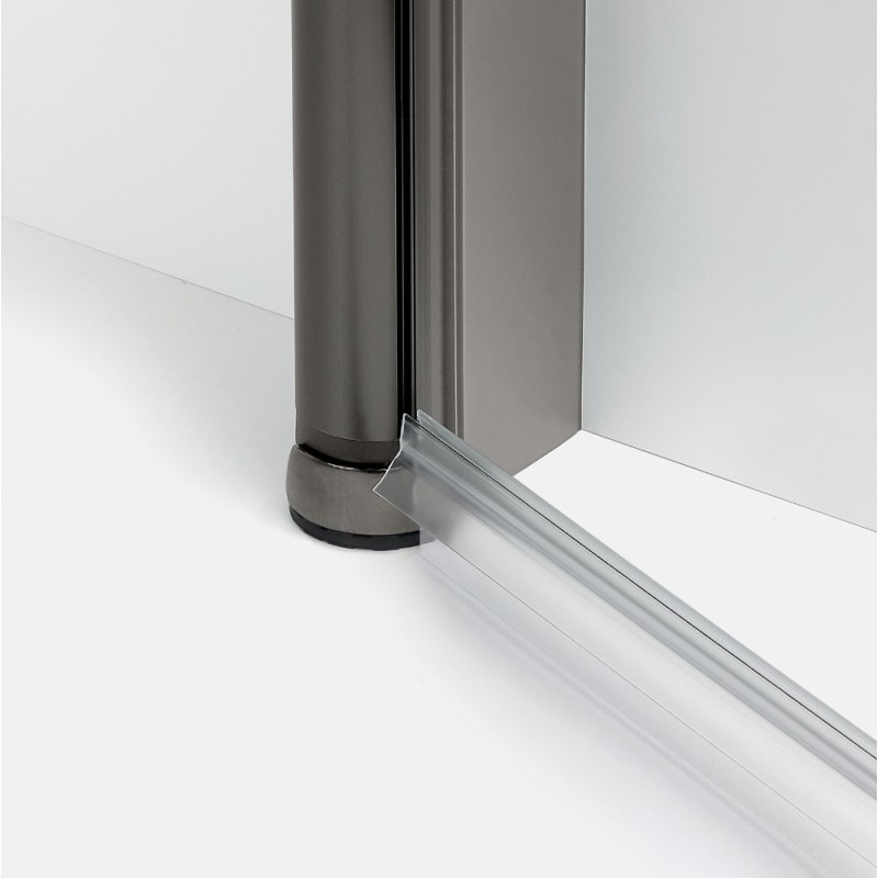 New Trendy New Soleo Drzwi wnękowe gunmetal brushed 1D U 130x195 cm Active Shield 2.0  (D-0997A)