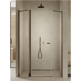 New Trendy New Soleo Drzwi wnękowe gunmetal brushed 1D U 120x195 cm Active Shield 2.0  (D-0973A)