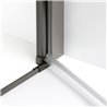New Trendy New Soleo Drzwi wnękowe gunmetal brushed 1D U 130x195 cm Active Shield 2.0  (D-0974A)