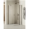 New Trendy New Soleo Kabina prysznicowa gunmetal brushed 1D prostokątna U 80x70x195 cm Active Shield 2.0 (K-4389)