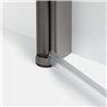 New Trendy New Soleo Kabina prysznicowa gunmetal brushed 1D prostokątna U 80x70x195 cm Active Shield 2.0 (K-4389)