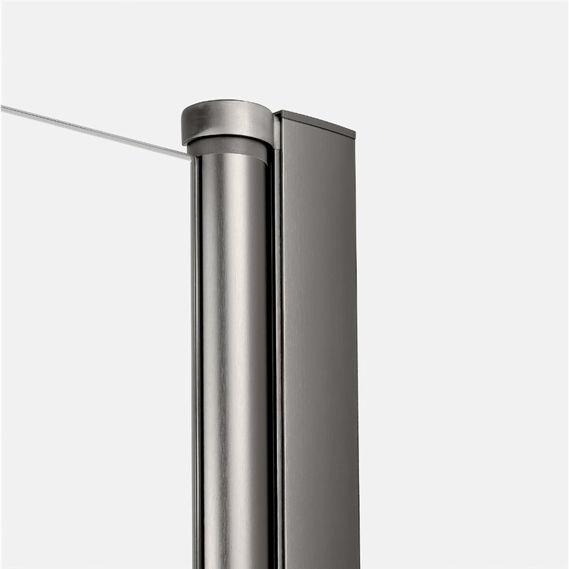 New Trendy New Soleo Kabina prysznicowa gunmetal brushed 2D prostokątna U 80x120x195 cm Active Shield 2.0 (K-4399)