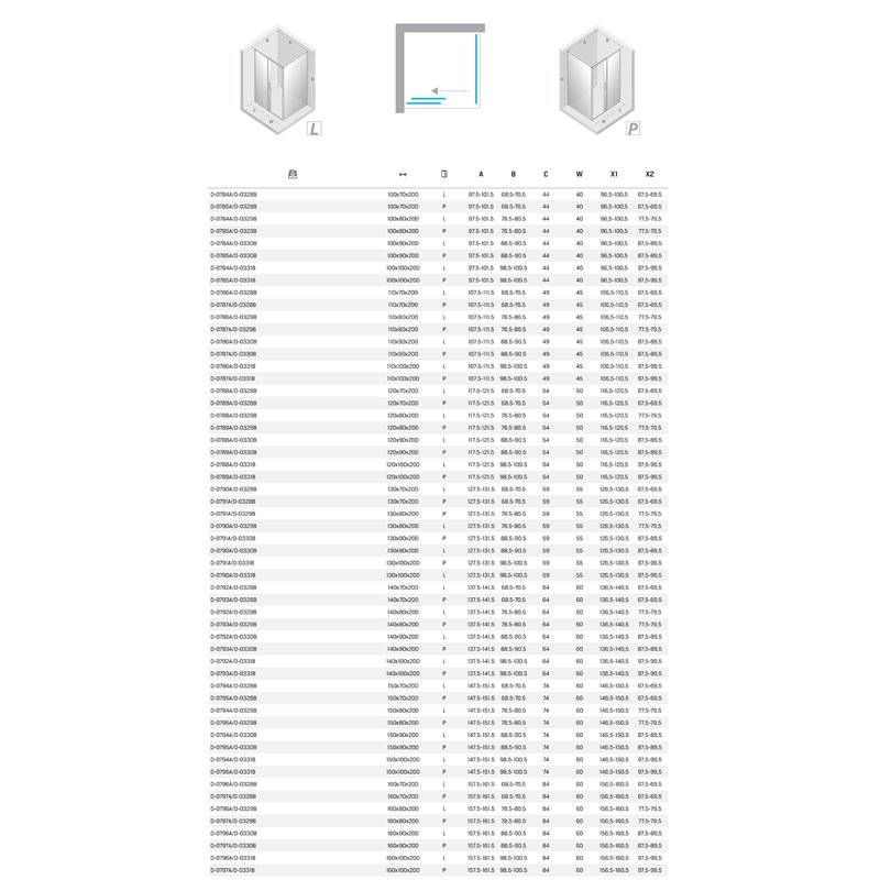 New Trendy Prime NZ4 Kabina prysznicowa gold brushed 1D prostokątna Lewa 150x70x200 cm Active Shield 2.0 (D-0794A/D-0328B)