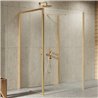 New Trendy Prime Kabina prysznicowa gold brushed 1D prostokątna przyścienna Prawa 100x120x200 cm Active Shield 2.0 (K-3925)