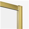 New Trendy Prime Kabina prysznicowa gold brushed 1D prostokątna przyścienna Lewa 110x120x200 cm Active Shield 2.0 (K-3932)