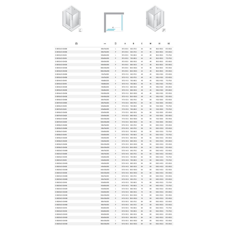 New Trendy Prime Kabina prysznicowa copper brushed 1D prostokątna lewa 120x100x200 cm Active Shield 2.0 (D-0816A/D-0343B)