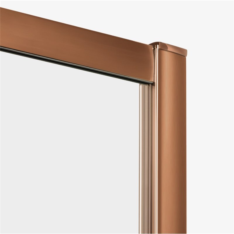 New Trendy Prime Kabina prysznicowa copper brushed 1D prostokątna lewa 140x80x200 cm Active Shield 2.0 (K-4004)