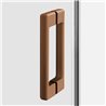 New Trendy Prime Kabina prysznicowa copper brushed 1D prostokątna lewa 160x90x200 cm Active Shield 2.0 (K-4013)