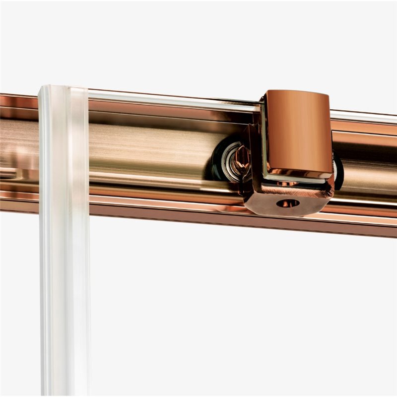 New Trendy Prime Kabina prysznicowa copper brushed 1D prostokątna przyścienna prawa 150x70x200 cm (K-4091)