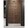 New Trendy Prime Drzwi wnękowe gunmetal brushed 1D lewa 140x200 cm Active Shield 2.0 (D-0893A)