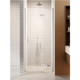 New Trendy Nesta Drzwi wnękowe chrom 1D lewe 80x200 cm czyste 6mm Active Shield 2.0 (D-0846A)