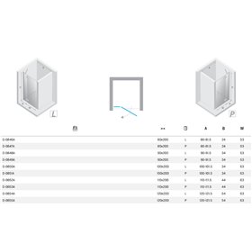 New Trendy Nesta Drzwi wnękowe chrom 1D prawe 110x200 cm czyste 6mm Active Shield 2.0 (D-0853A)