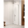 New Trendy Nesta Kabina prysznicowa WALK-IN U 90x200 cm szkło czyste 8mm Active Shield 2.0 - wpsornik kątowy (K-1716-WL)