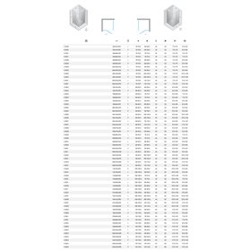 New Trendy Nesta Kabina chrom 1D prostokątna lewa 100x80x200 cm czyste 6mm Active Shield 2.0 (K-3609)