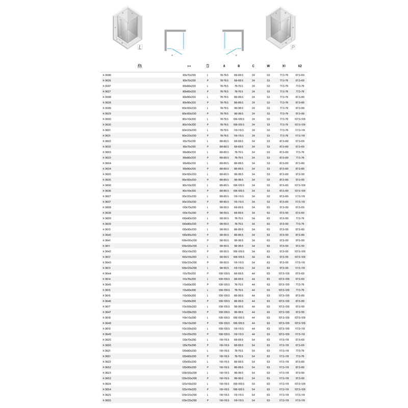 New Trendy Nesta Kabina chrom 1D prostokątna prawa 110x100x200 cm czyste 6mm Active Shield 2.0 (K-3647)