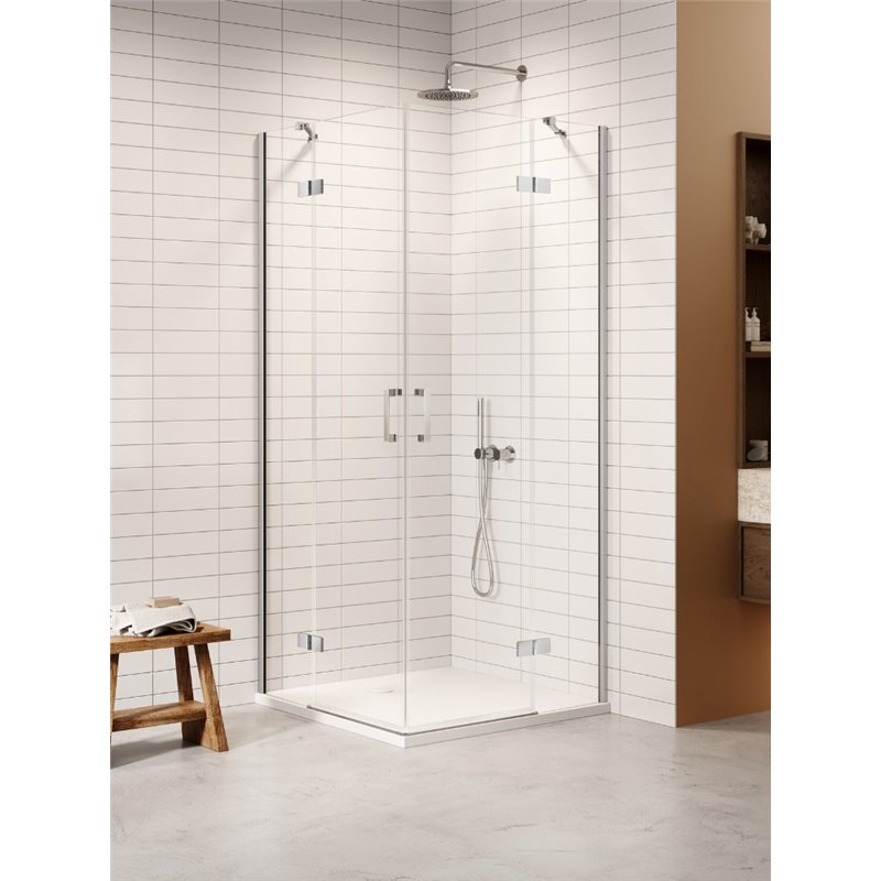 New Trendy Nesta Kabina chrom 2D prostokątna 110x120x200 cm Active Shield 2.0 (K-3675)