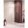 New Trendy Nesta Kabina prysznicowa black WALK-IN U 140x200 cm 8mm Active Shield 2.0 (K-1729)
