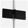 New Trendy Nesta Kabina black 1D prostokątna lewa 120x110x200 cm Active Shield 2.0 (K-3724)
