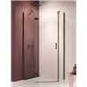 New Trendy Nesta Kabina black 1D pięciokątna lewa Drzwi Lewe 100x80x200 cm Active Shield 2.0 (K-3793)
