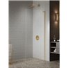 New Trendy Nesta Kabina prysznicowa gold bushed WALK-IN U 140x200 cm 8mm Active Shield 2.0  (K-1745)