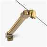 New Trendy Nesta Kabina gold brushed 1D prostokątna lewa 80x70x200 cm Active Shield 2.0 (K-4400)
