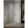 New Trendy Nesta NZ4 Kabina gold brushed 1D prostokątna prawa 110x80x200 cm Active Shield 2.0 (K-4449)