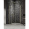 New Trendy Nesta Kabina light gold 1D prostokątna lewa 100x110x200 cm Active Shield 2.0 (K-4506)