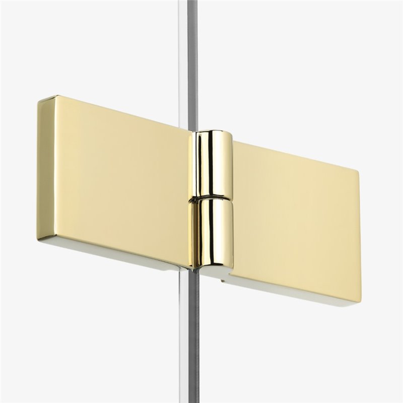 New Trendy Nesta Kabina light gold 1D prostokątna lewa 100x110x200 cm Active Shield 2.0 (K-4506)