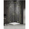 New Trendy Nesta Kabina light gold 2D kwadratowa 120x120x200 cm Active Shield 2.0 (K-4574)