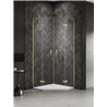 New Trendy Nesta Kabina light gold 2D pięciokątna 80x80x200 cm Active Shield 2.0 (K-4583)