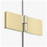 New Trendy Nesta Kabina light gold 2D pięciokątna 80x80x200 cm Active Shield 2.0 (K-4583)