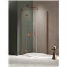 New Trendy Nesta Kabina copper brushed 1D prostokątna lewa 90x100x200 cm Active Shield 2.0 (K-4599)