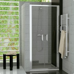 SanSwiss Top-Line TOPP2 Drzwi Prysznicowe NA WYMIAR (60 - 90cm) Pas Satynowy Poziomy (TOPP2SM15051)